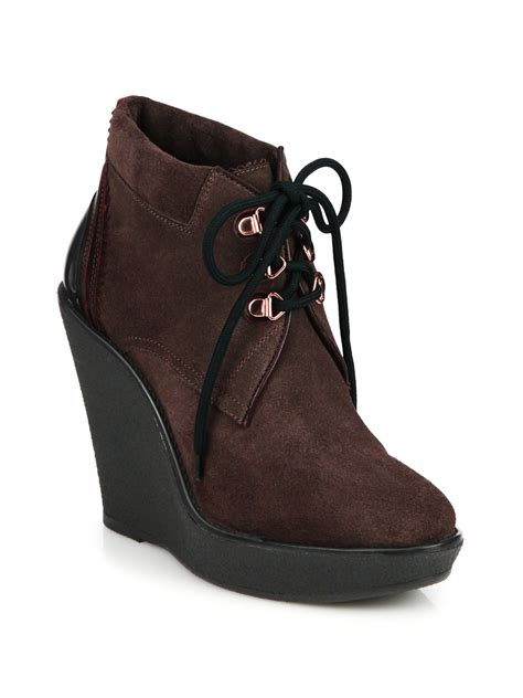 burberry wedge boots women.